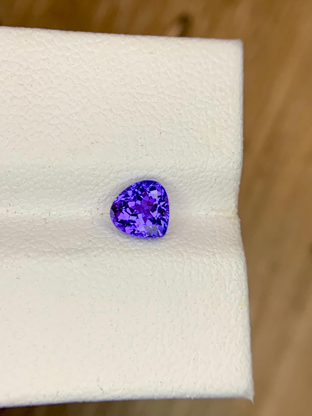 Certified 0.86 Carat Round Tanzanite Gemstone: Vivid Violet-Blue Loose Gem