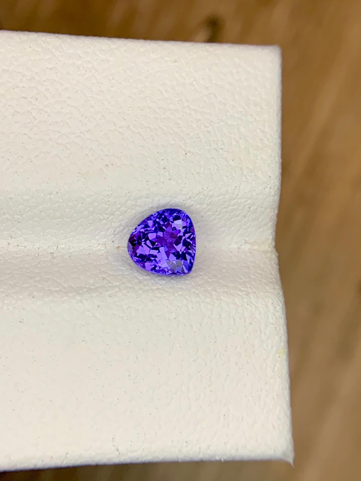 Certified 0.86 Carat Round Tanzanite Gemstone: Vivid Violet-Blue Loose Gem