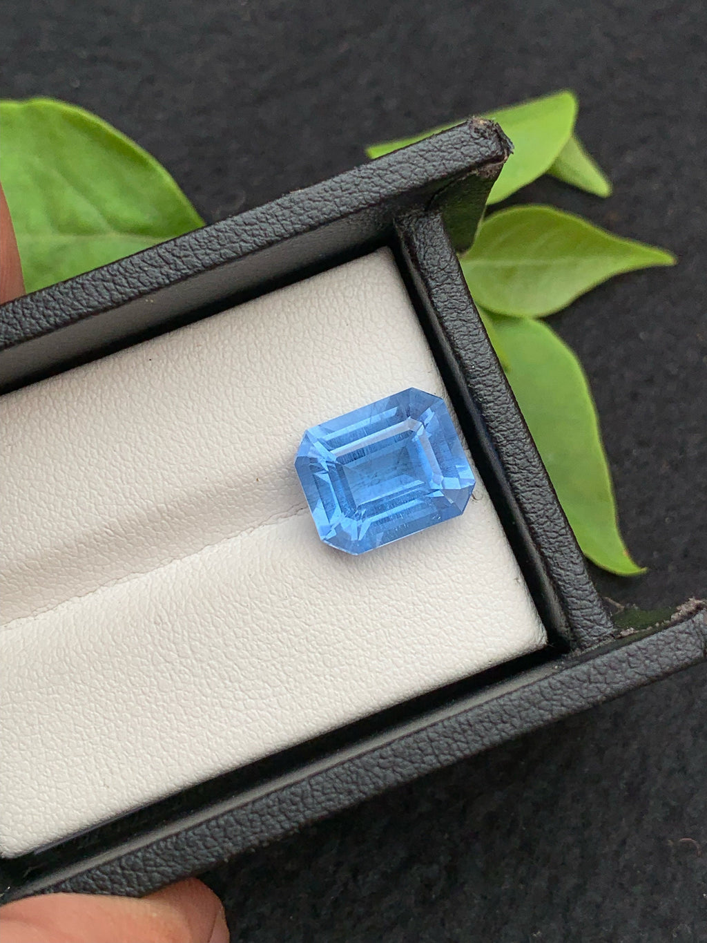 Emerald Cut Aquamarine Gemstone: Deep Sea Color, 5.40 Carats