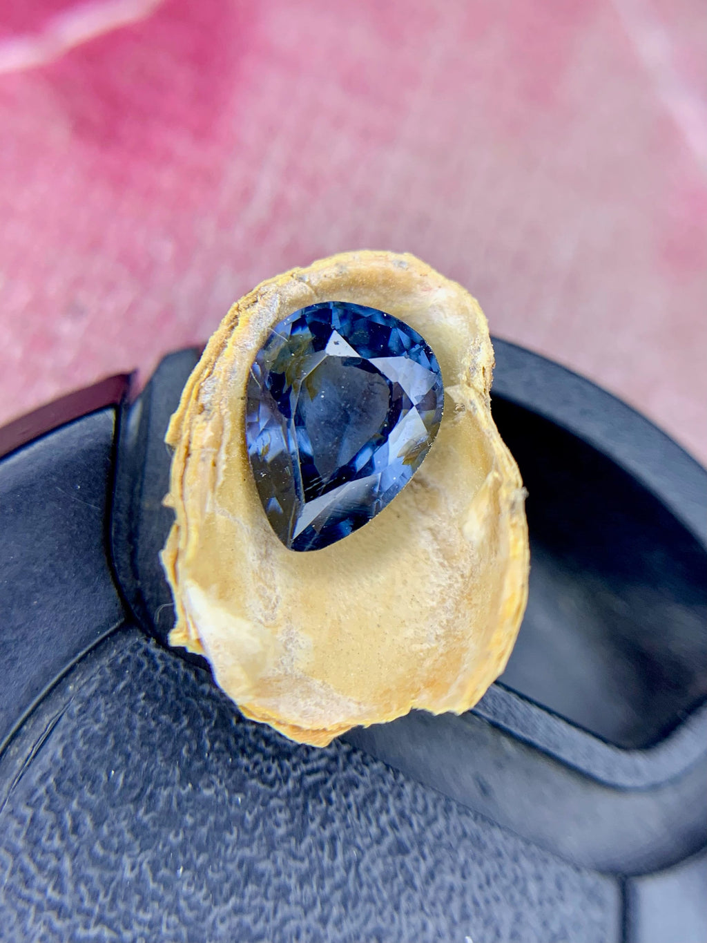 Royal Blue Spinel Gemstone: Pear Shape Faceted Loose Stone, 1.65 CT