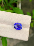 Oval Tanzanite Gemstone: December Birthstone, Jewelry Making (2.02 Carat, 12x9.5x6.5mm)