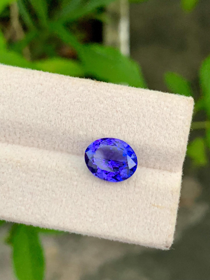 Oval Tanzanite Gemstone: December Birthstone, Jewelry Making (2.02 Carat, 12x9.5x6.5mm)