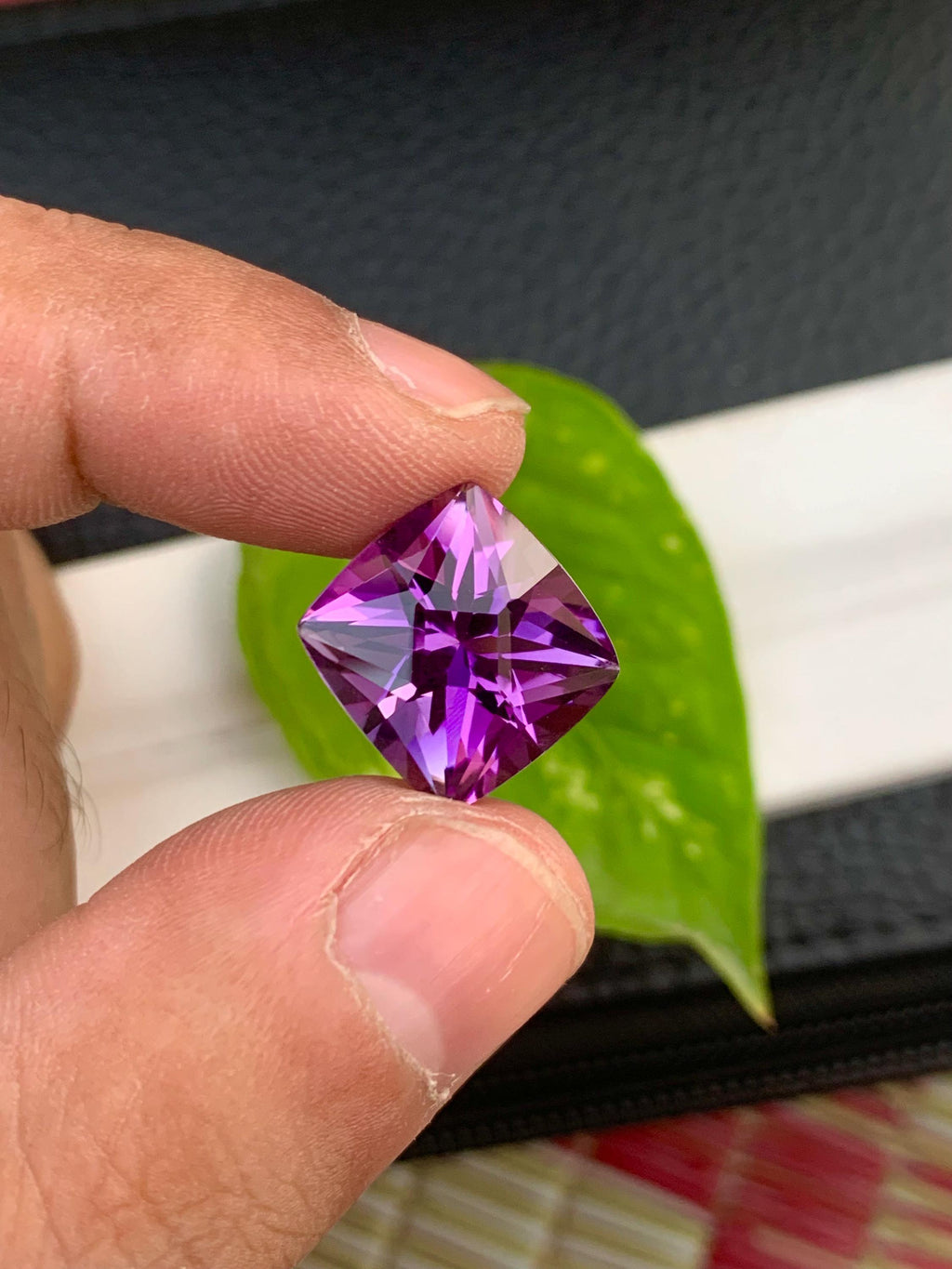 Fancy Cut Natural Amethyst Loose Gemstone: Purple Ring Stone, 10.50 Carats