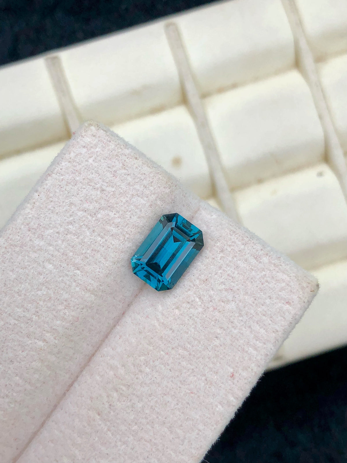 Blue Lagoon Tourmaline Gemstone: Emerald Cut, 1.40 CT, Afghanistan