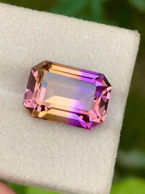 Ametrine 9.10ct Emerald Cut • Bi-Color Gemstone from Bolivia