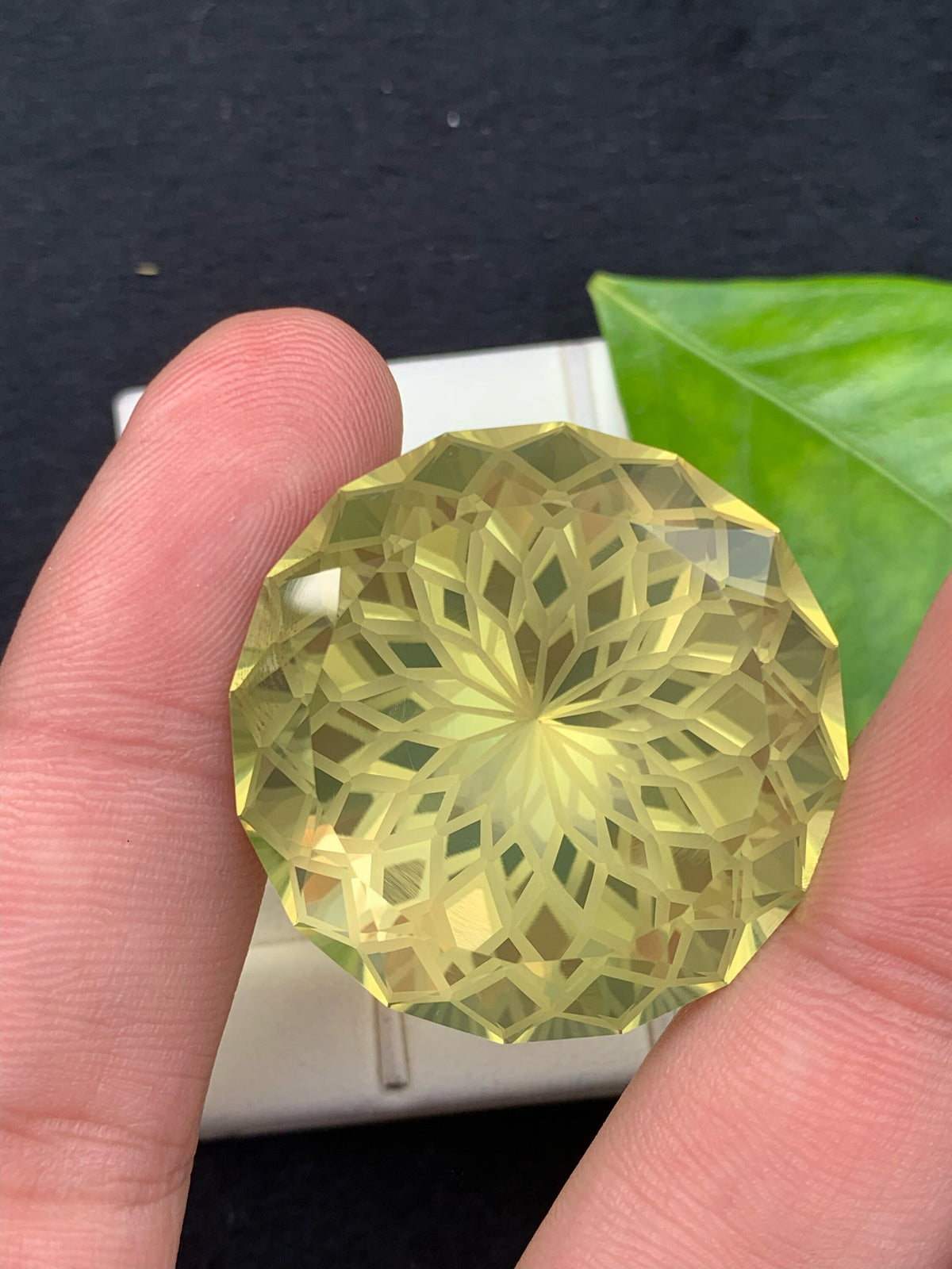 Flower Cut Yellow Citrine Gemstone: Natural Loose Stone, 131.75 CT