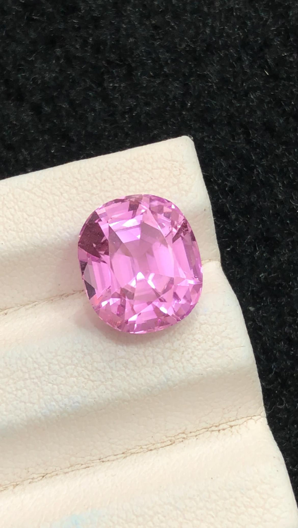 Pink Kunzite 5.40ct Cushion Cut Gemstone from Afghanistan – Ovalish Pink Collector’s Stone