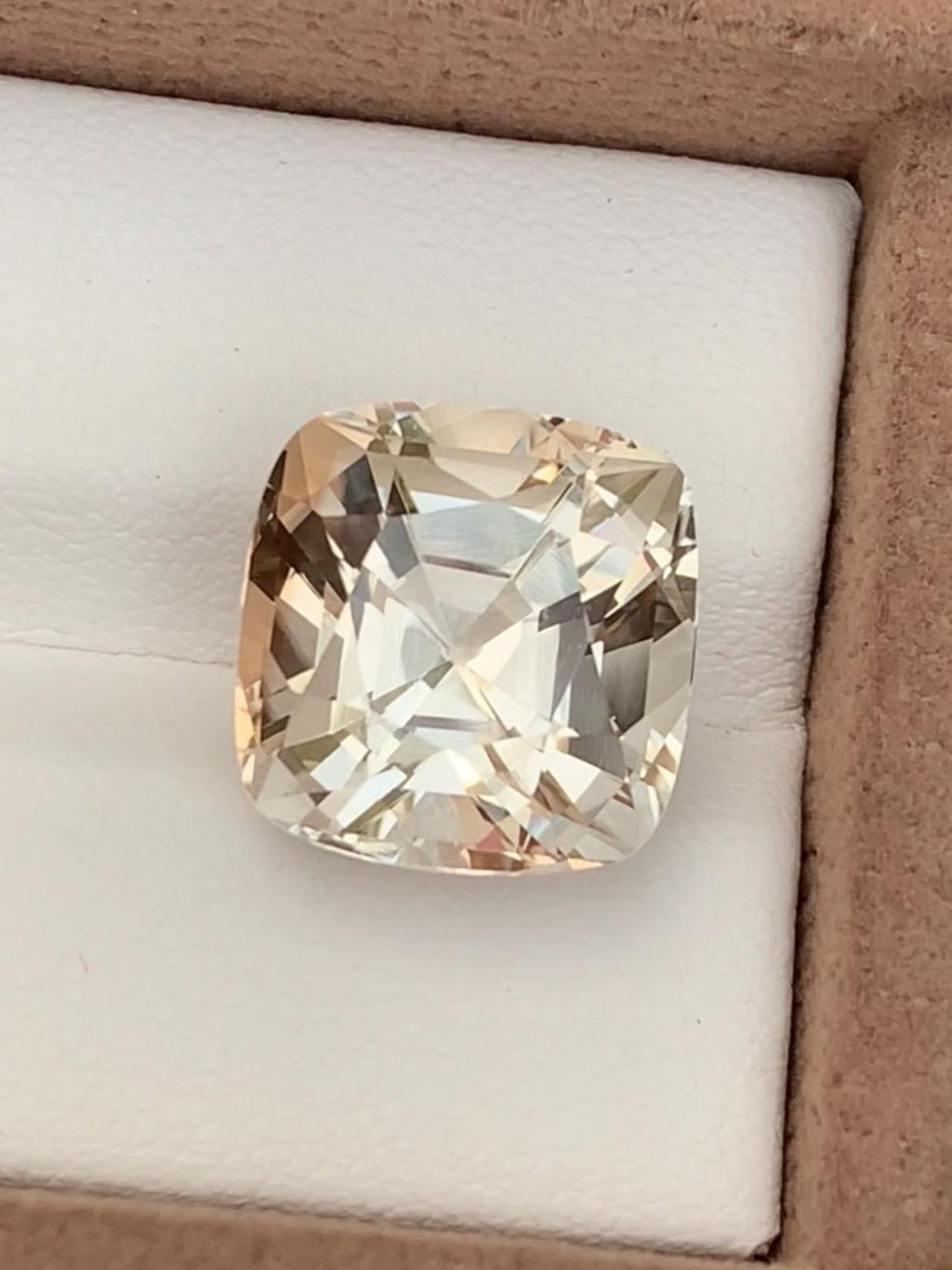 Golden Topaz 12.80ct Fancy Cushion Cut – Skardu Pakistan