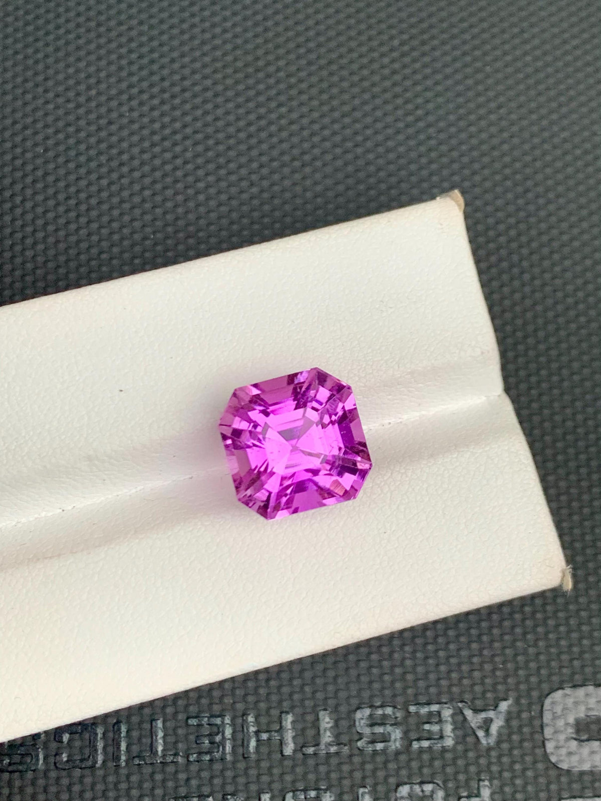 Deep Pink Kunzite Gemstone: Faceted Asscher Cut, 11.57 CT