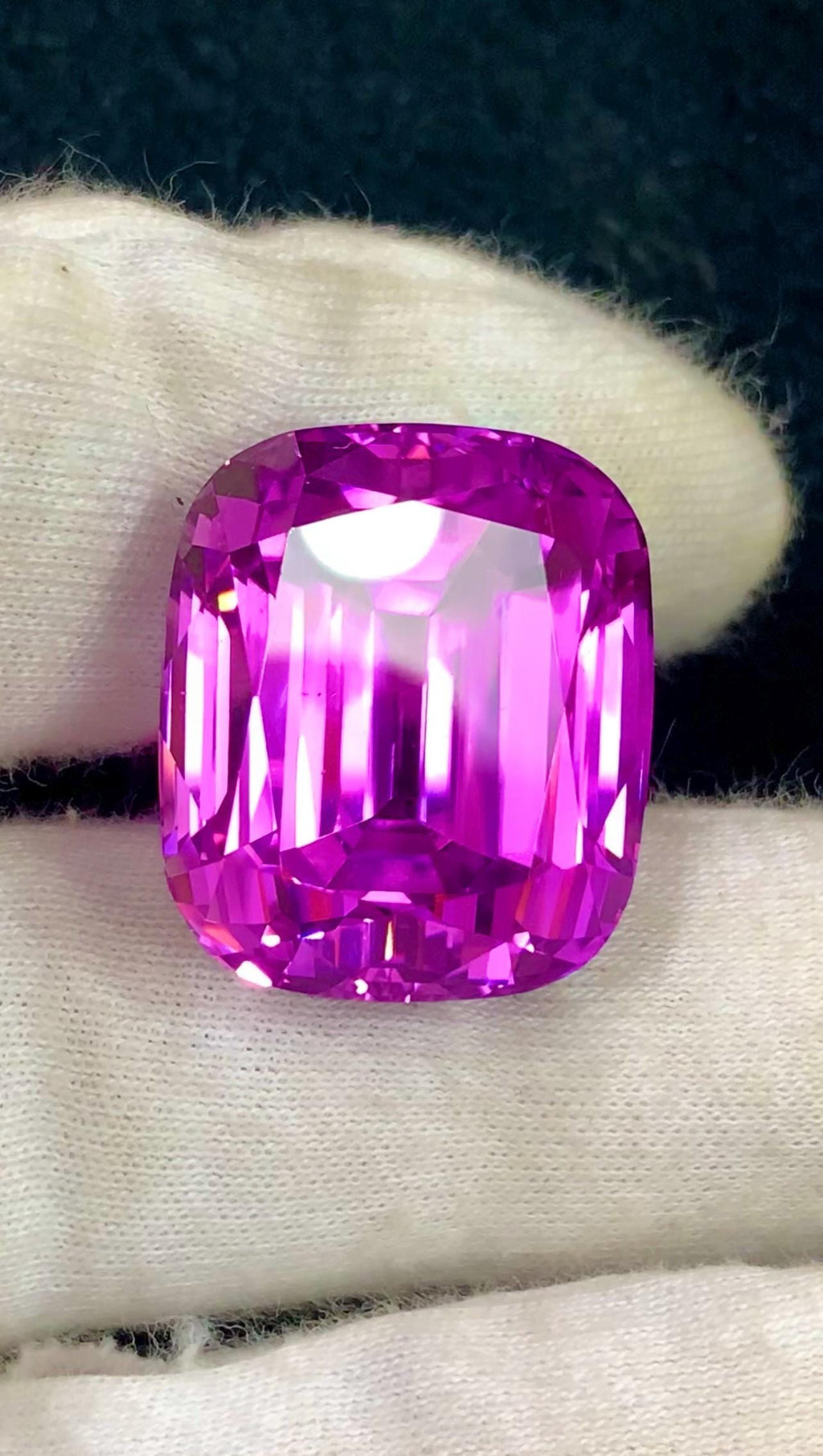 Pink Kunzite 64ct Cushion Cut Gemstone from Afghanistan – Elegant Sparkling Pink Gem
