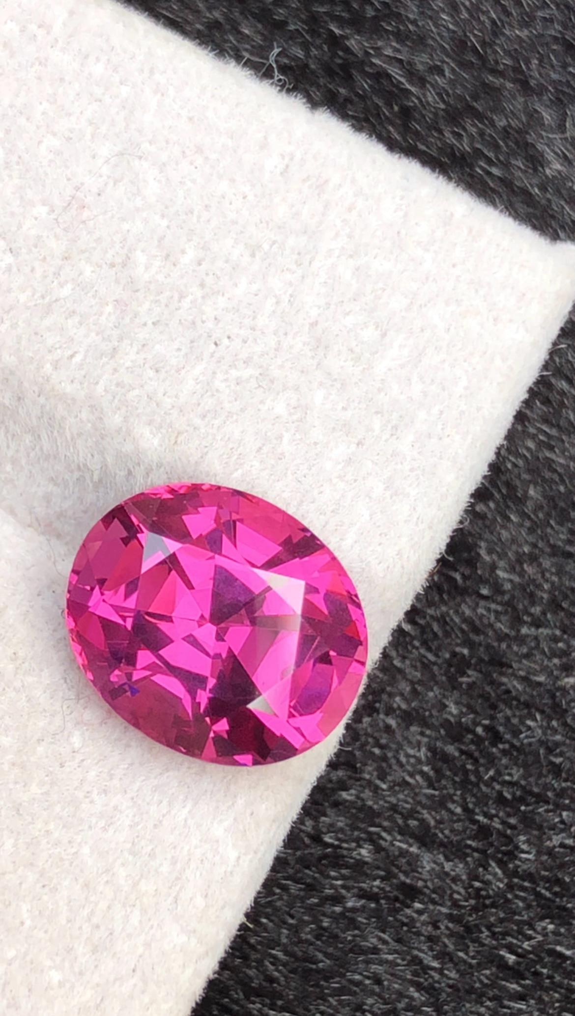 Purple Rhodolite Garnet 4.26ct Oval Cut – Raspberry-Tone Tanzanian Gemstone