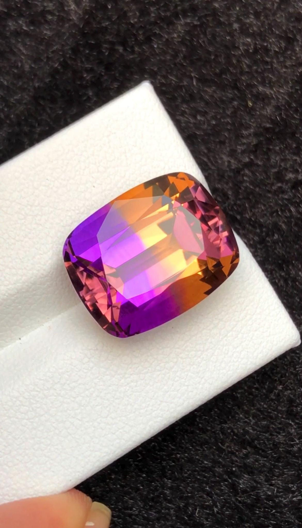 Bi-Color Ametrine 15.80ct Cushion Cut – Gemstone from Brazil