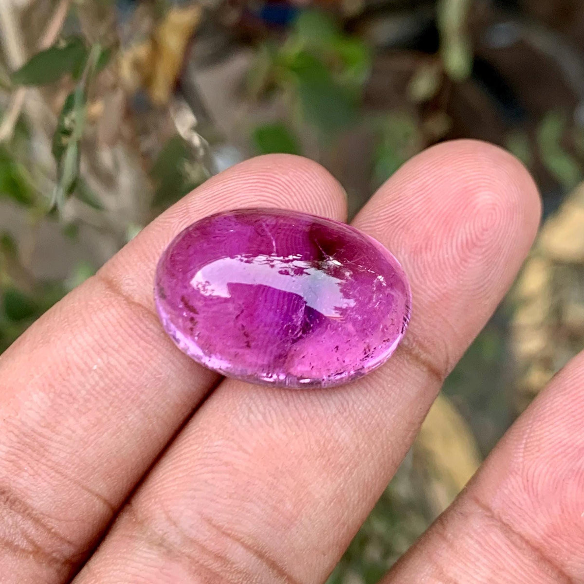 Pink Kunzite 36.55ct Cabochon Loose Gemstone – Pastel Transparent Afghan Spodumene