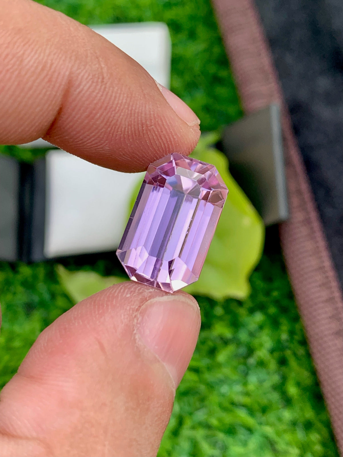 Natural Pink Kunzite Gemstone: Emerald Cut, 19.25 Carat