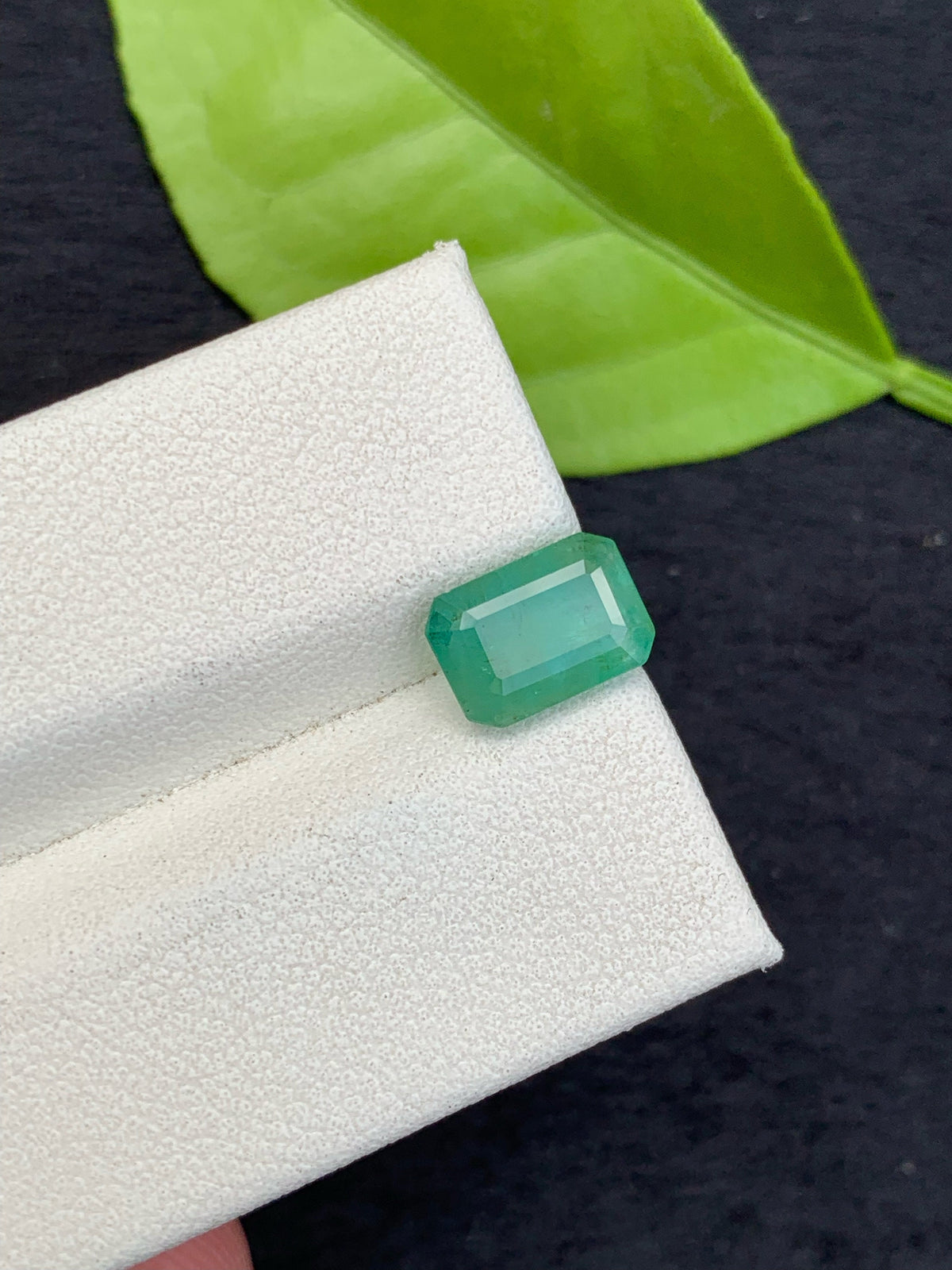 Natural Zambia Emerald Loose Gemstone: Emerald Cut, 1.70 Carats