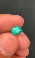 3.00 CT Greenish Blue Indicolite Tourmaline Gemstone: Cushion Cut, VVS Clarity