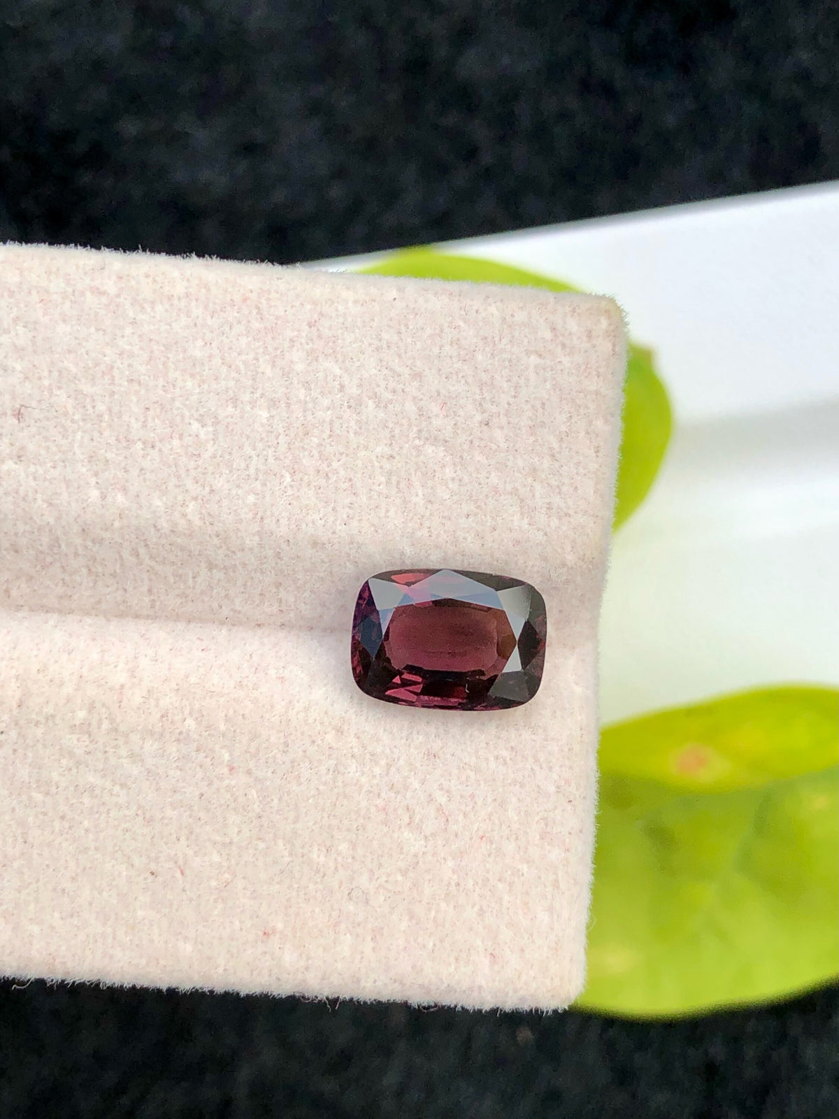2.10 Carat Purple Spinel Gemstone: Natural Faceted Burma Stone (7x5x3 mm)