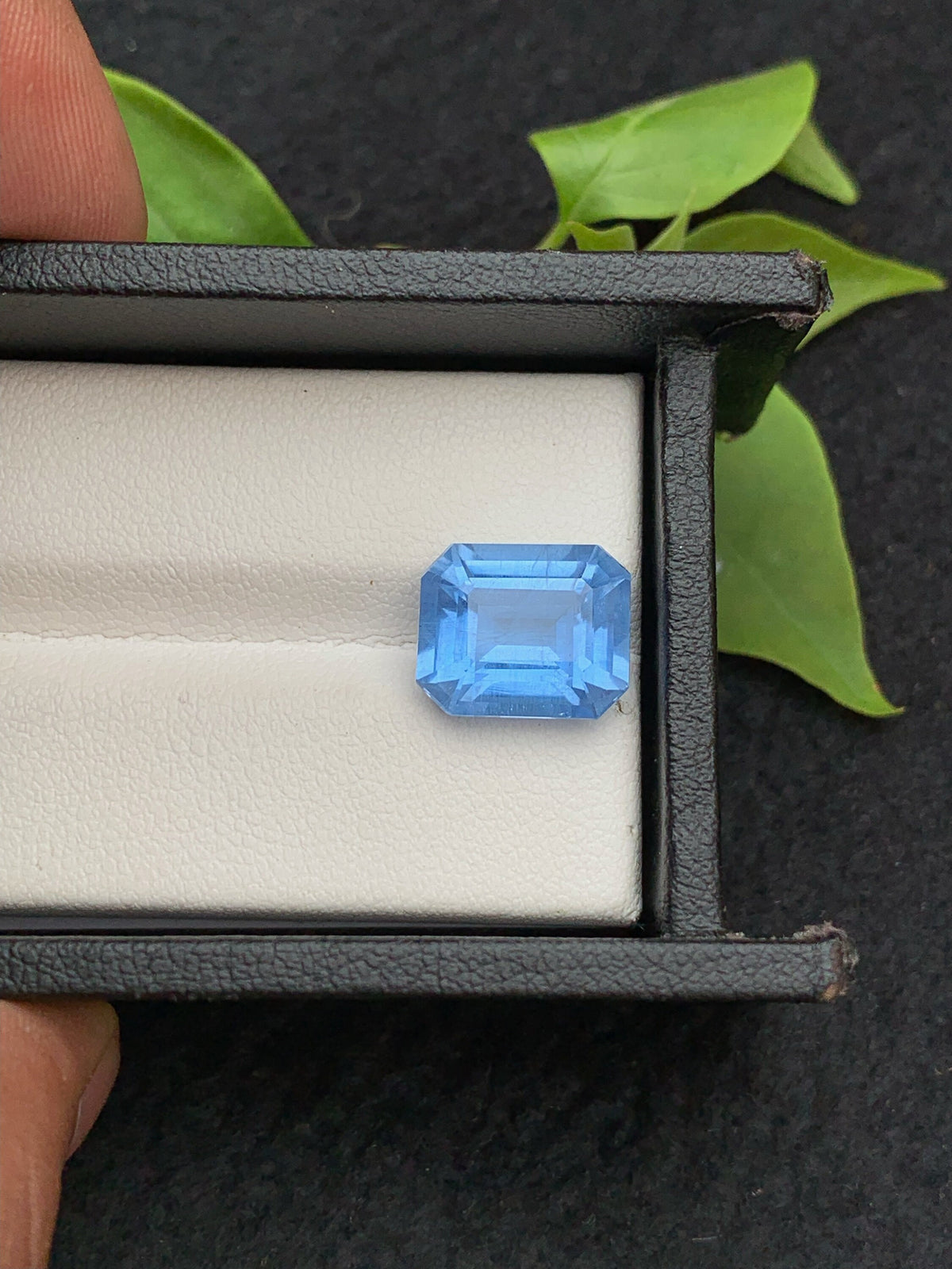 Emerald Cut Aquamarine Gemstone: Deep Sea Color, 5.40 Carats