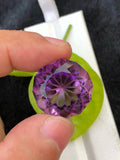 Flower Cut Amethyst Gemstone: 33.80 CT Loupe Clean Purple Stone