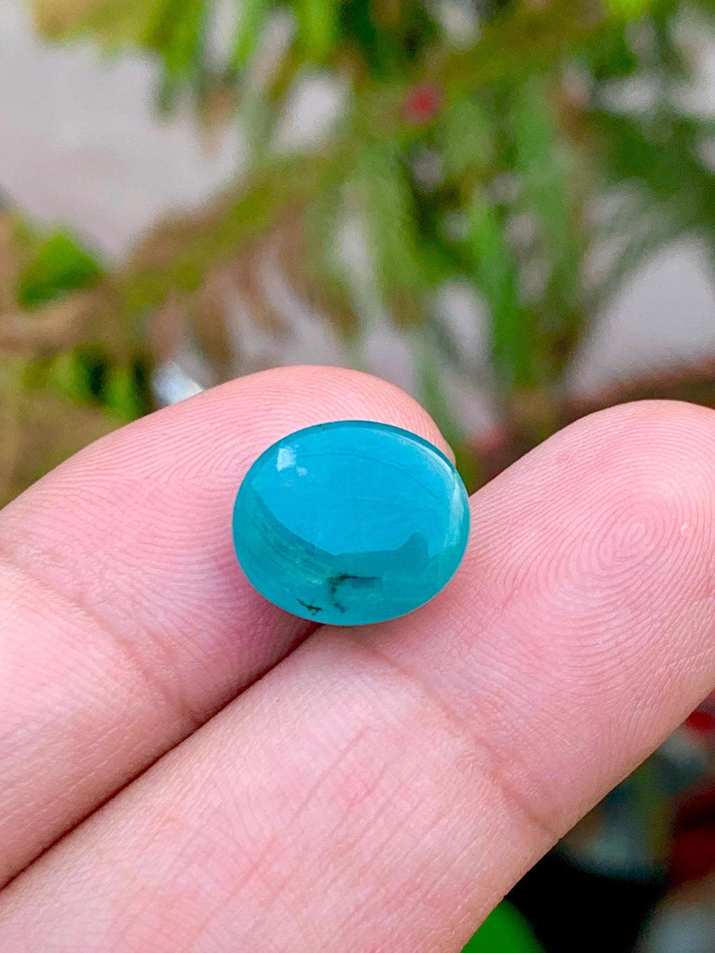 Grandidierite Cabochon: Rare Bluish-Green Gemstone, Madagascar Origin, 8.45 CT