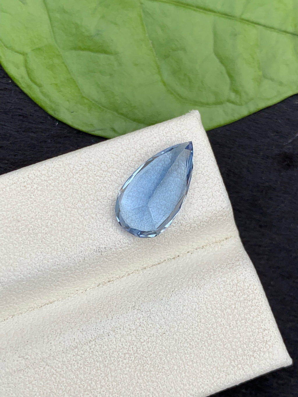 Santa Maria Blue Aquamarine Gemstone: Pear Cut, March Birthstone (1.85 Carats)