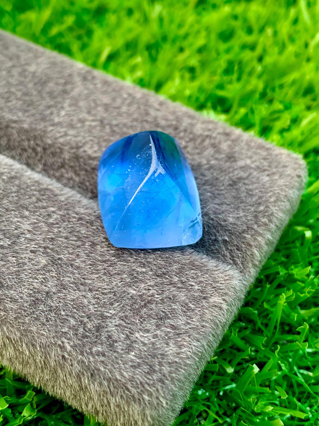 24.20 ct Aquamarine Cabochon: Skardu Pakistan Blue Beryl Gemstone