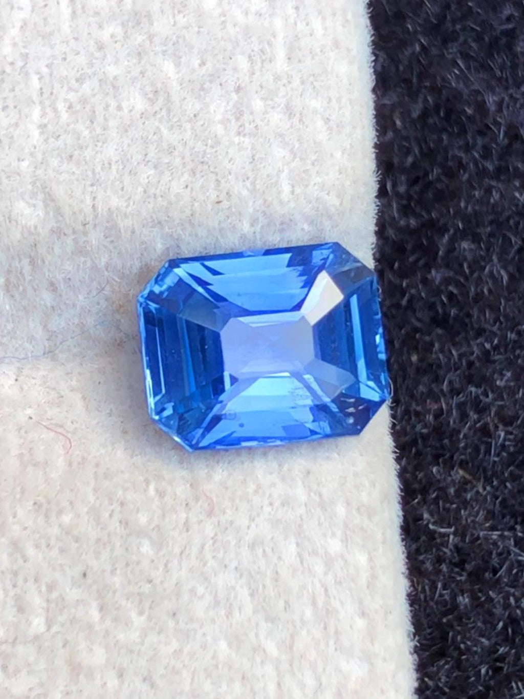 Blue Sapphire 1.54 Carat , Octagonal cut From Ceylon Sri Lanka With Certificate