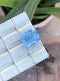 Cushion Cut Santa Maria Aquamarine Gemstone: 25.20 Carats, Pakistan Origin
