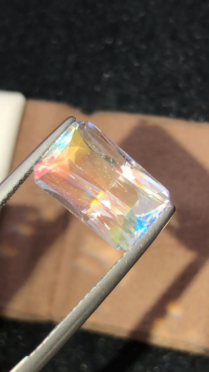 Rainbow Moonstone 4.51 Carat - Fancy Cut Gemstone From Madagascar
