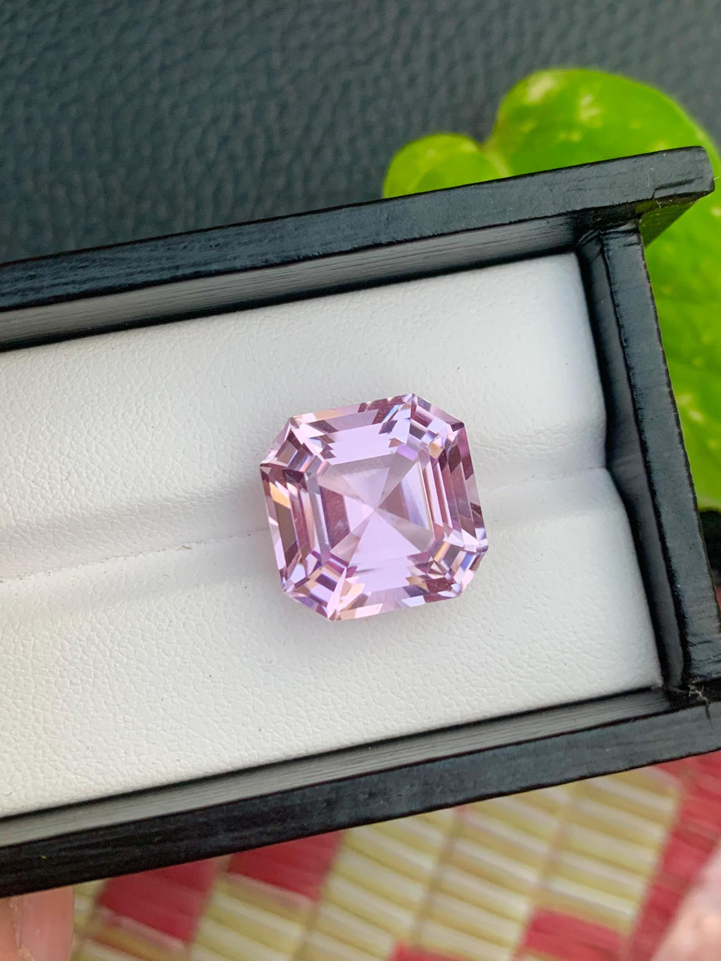 Natural Pink Kunzite Gemstone: 21.40 CT Flawless Ascher Cut