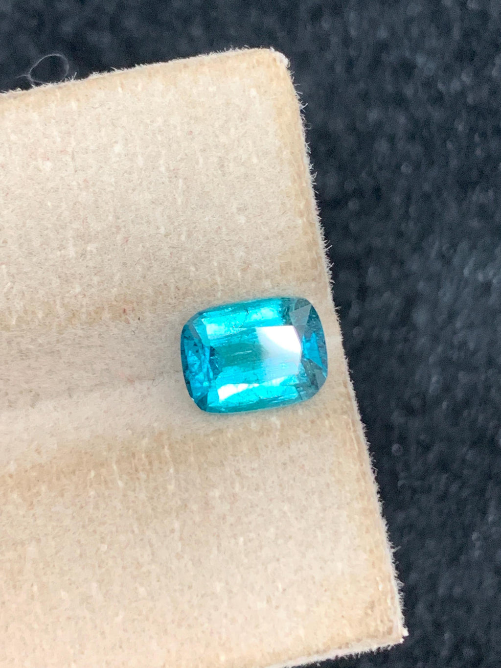 Lagoon Tourmaline Gemstone: 1.35 Carat Emerald Cut, Afghanistan