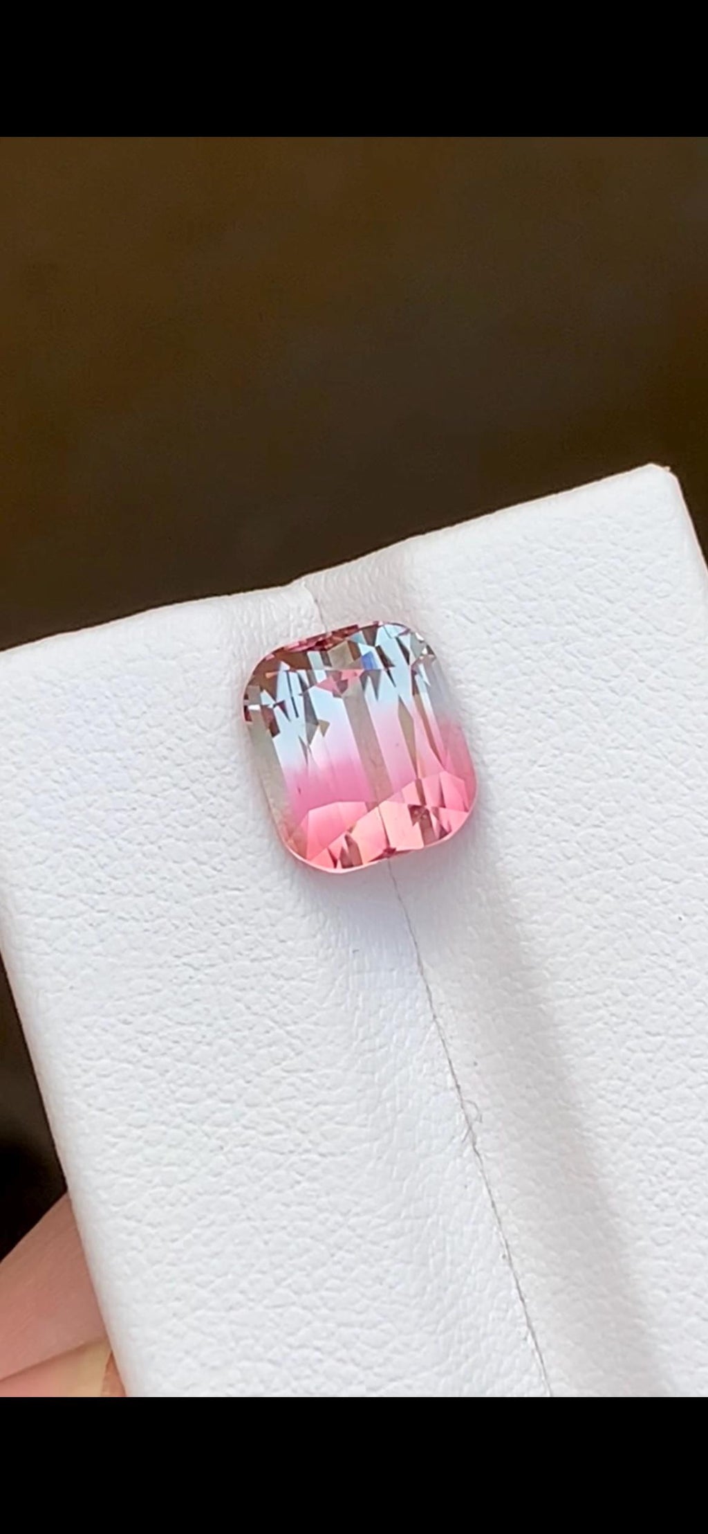 Bi-Color Tourmaline 4.30ct Cushion Cut Afghanistan