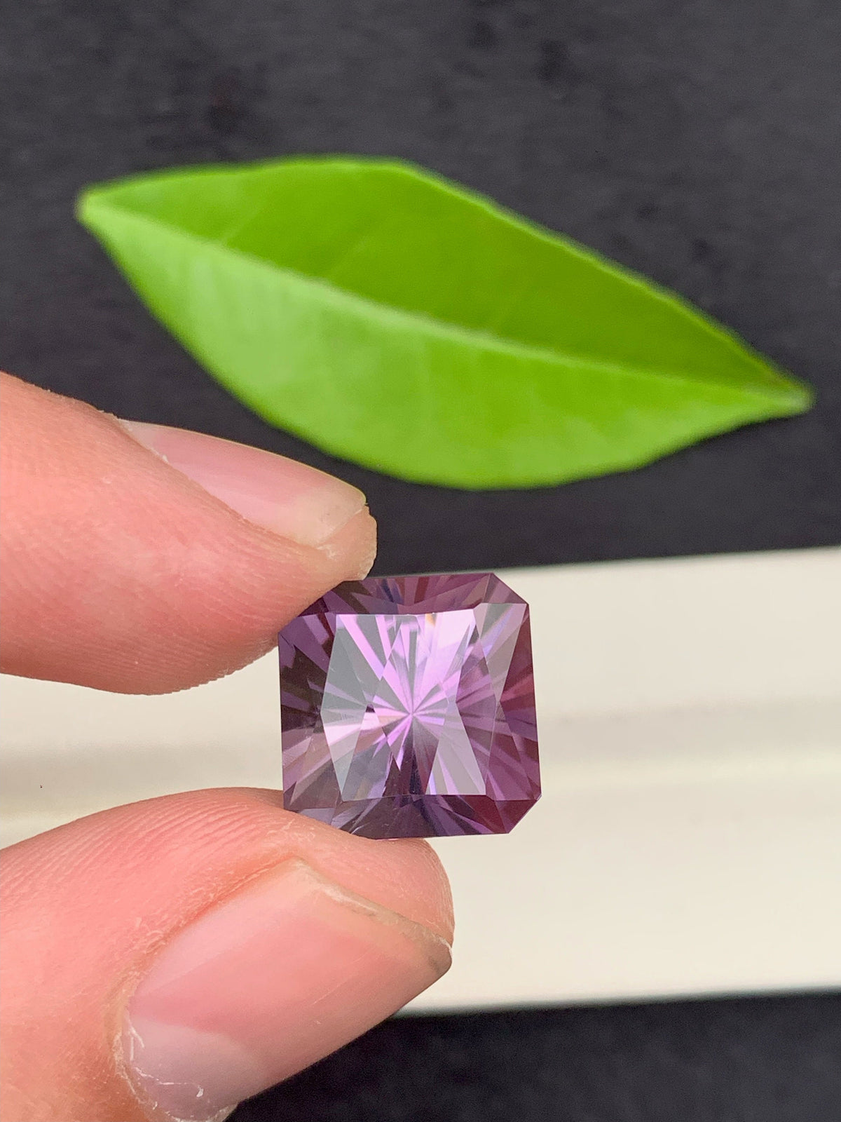 Light Purple Amethyst Gemstone: 13 CT Flawless Ascher Cut Stone