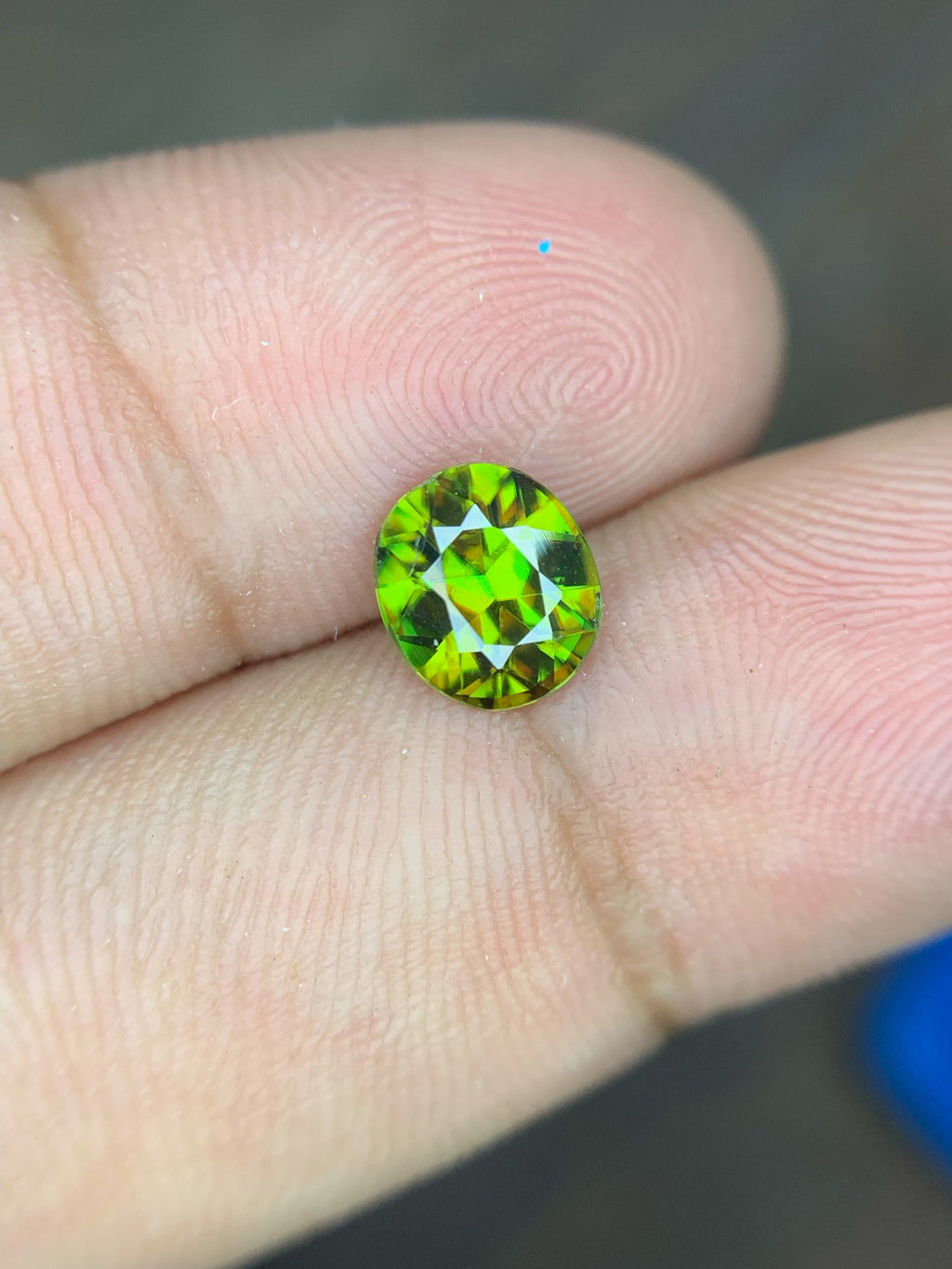1.15 CT Natural Sphene Gemstone: Oval Cut, Himalayan Origin
