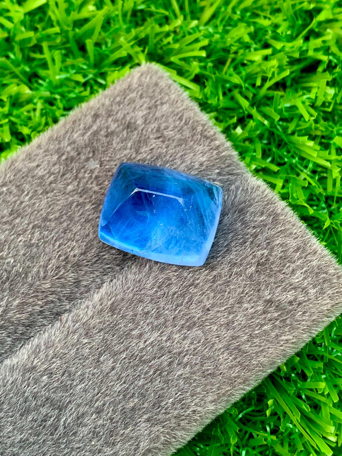 24.20 ct Aquamarine Cabochon: Skardu Pakistan Blue Beryl Gemstone