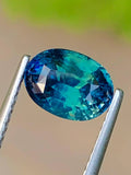 Bi-Color teal Sapphire 1.80 ova Cut •  Blue Party Sapphire from srilanka With Certificate