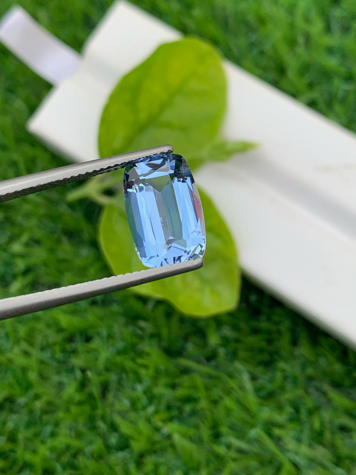Santa Maria Aquamarine Gemstone: 5.40 CT Deep Blue Cushion Cut Stone