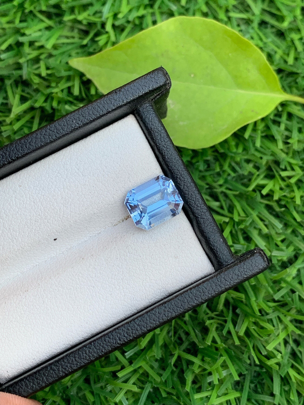 Santa Maria Blue Aquamarine Gemstone: Emerald Cut, March Birthstone (3.55 Carats)