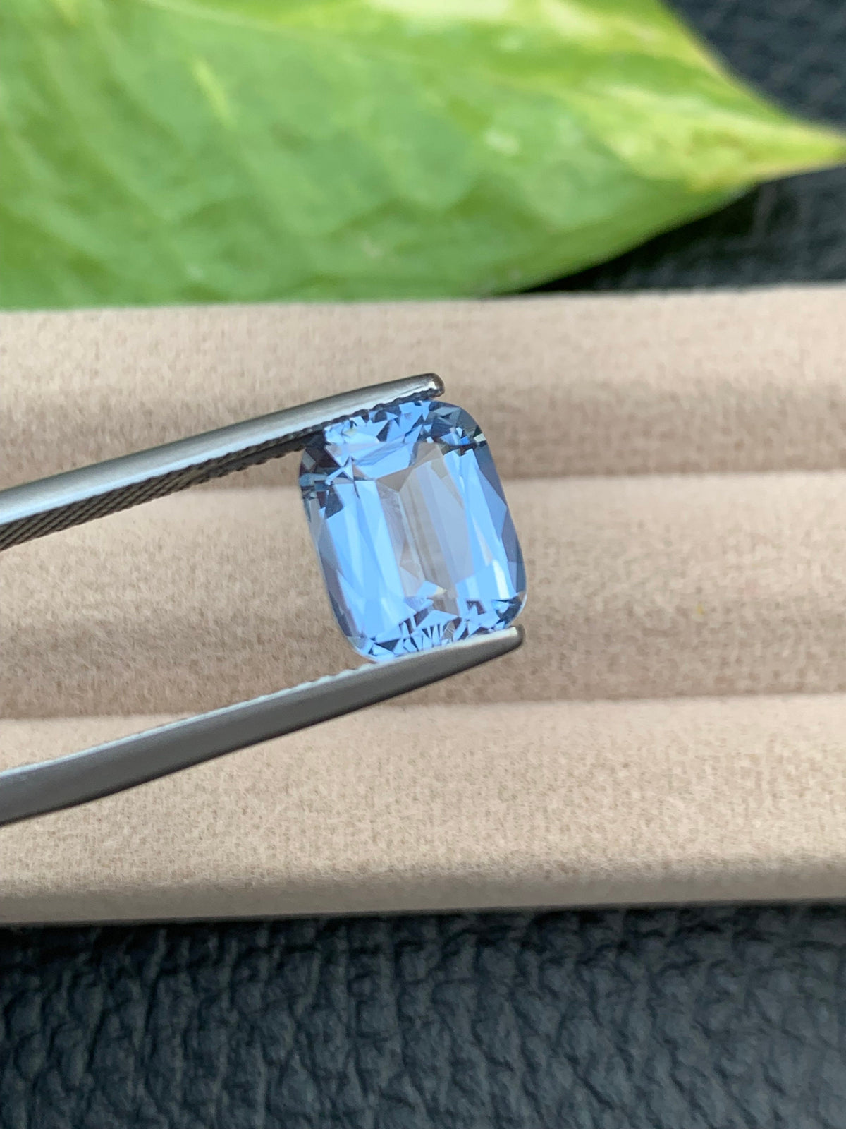 Santa Maria Blue Aquamarine Gemstone: Faceted Cushion Cut, 3.40 CT
