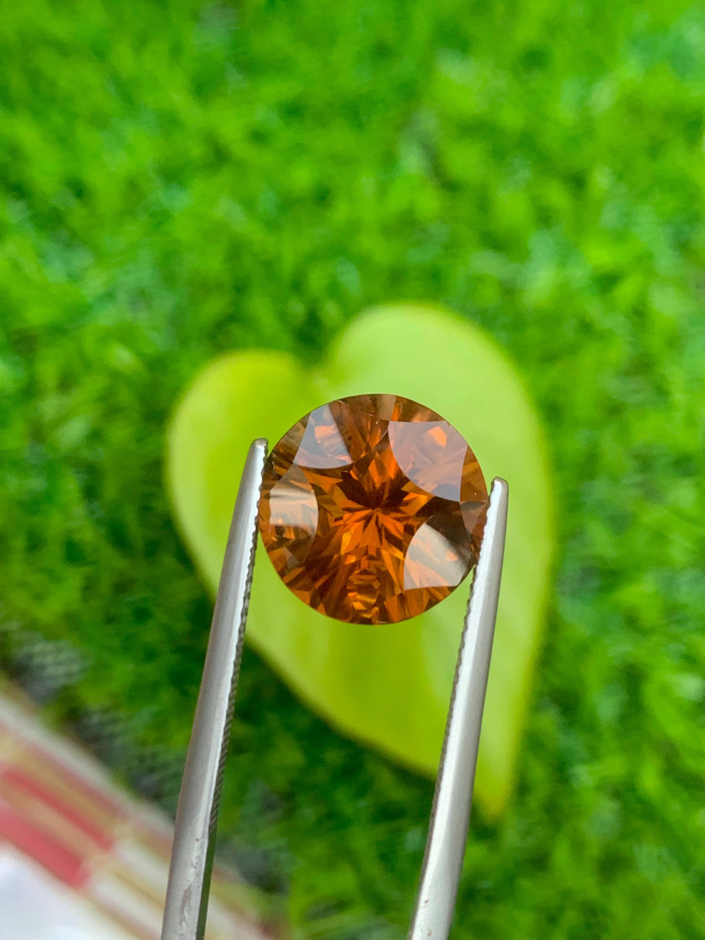 Natural Citrine Gemstone: 6 Carat Orange Cushion Cut, November Birthstone