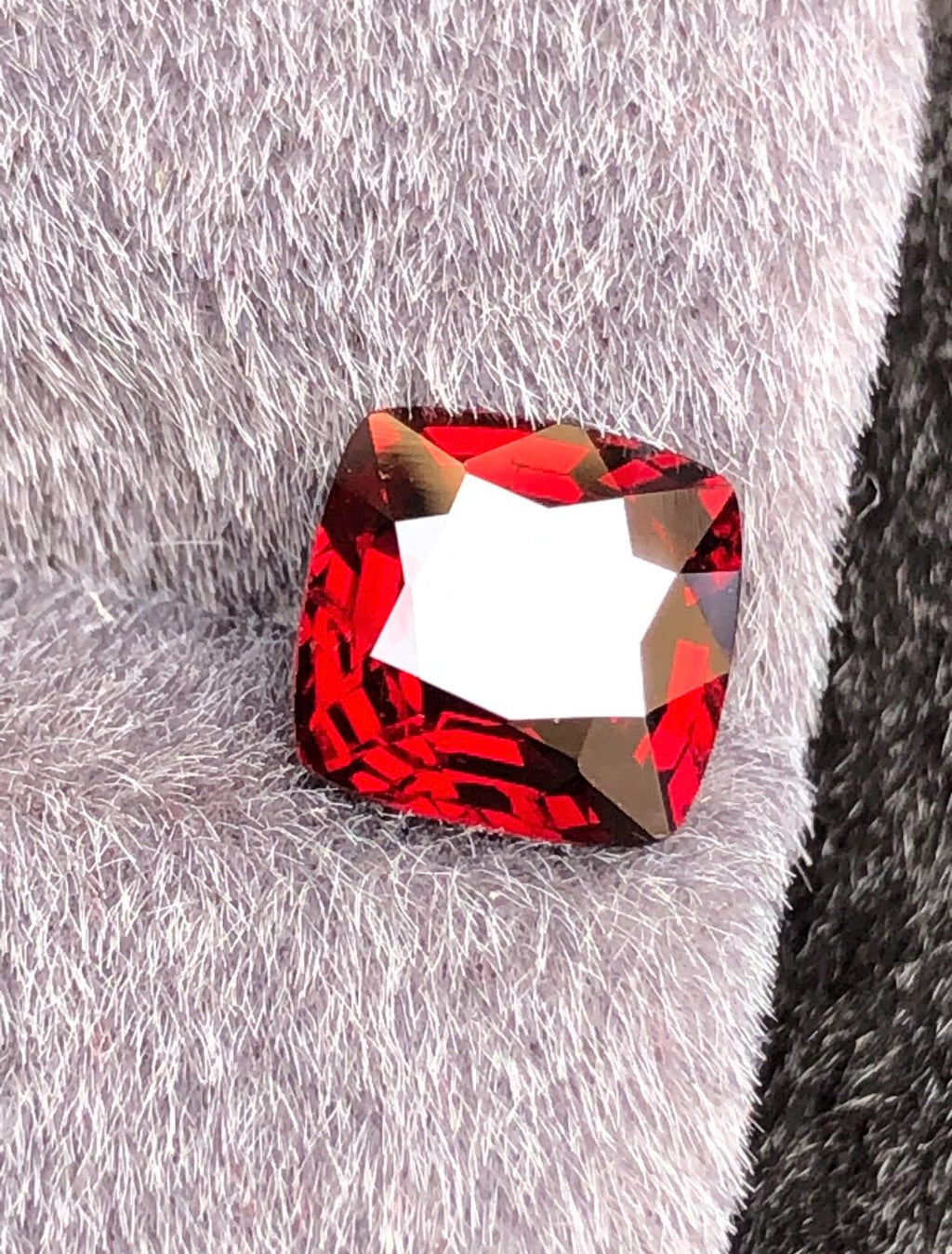 Vivid Red Spinel 2.45ct  Radiant Cushion Cut - Burma Gemstone Loose Stone