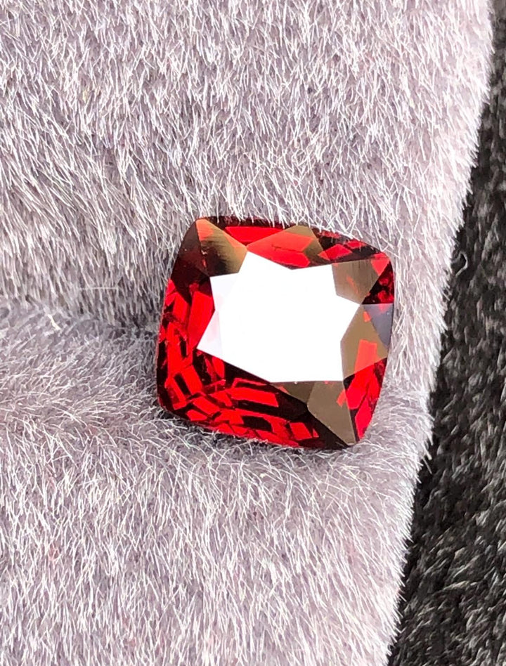 Vivid Red Spinel 2.45ct  Radiant Cushion Cut - Burma Gemstone Loose Stone