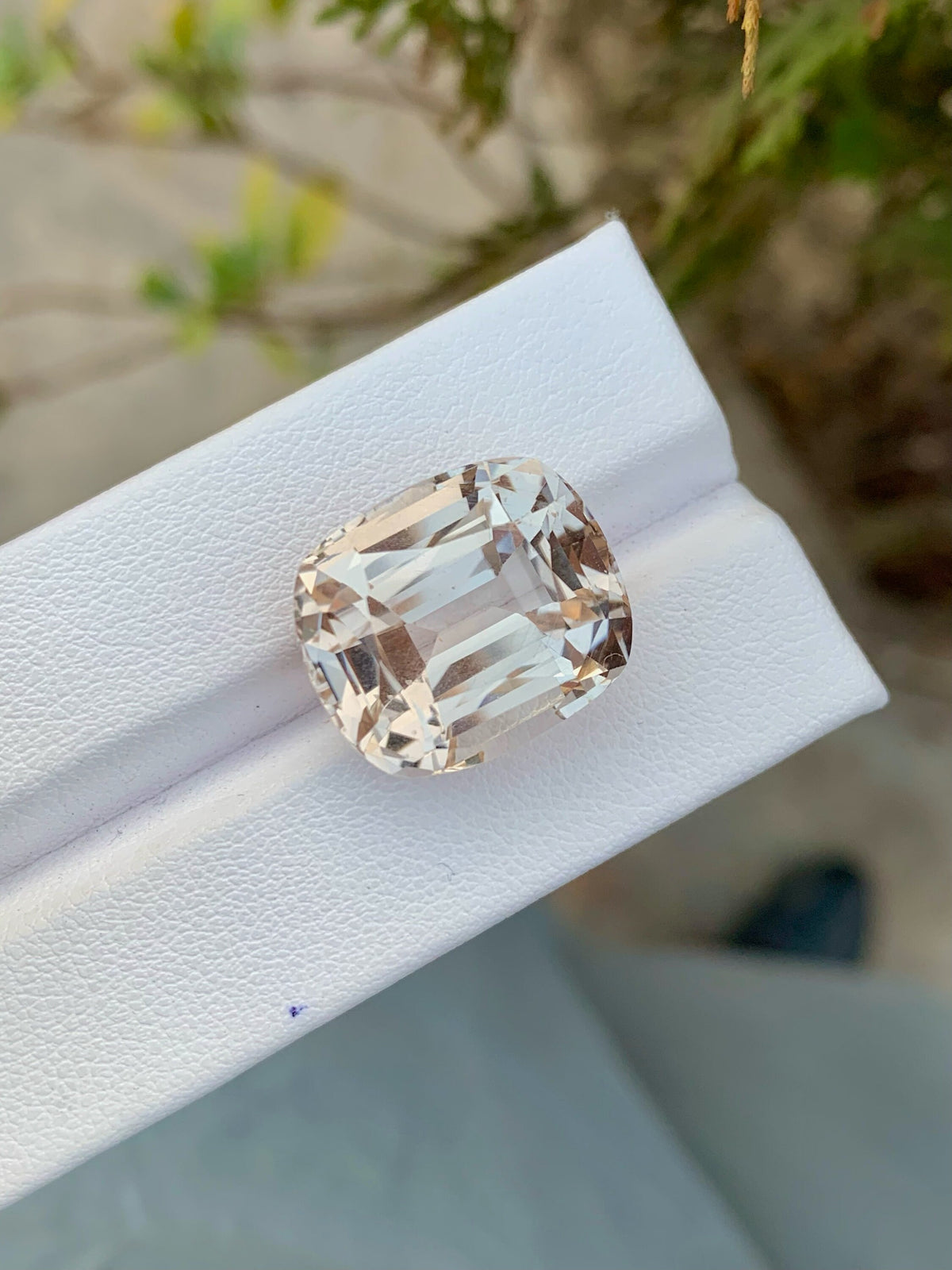 Yellow Topaz Loose Gemstone: 26.80 CT Faceted Cushion Cut, November Birthstone