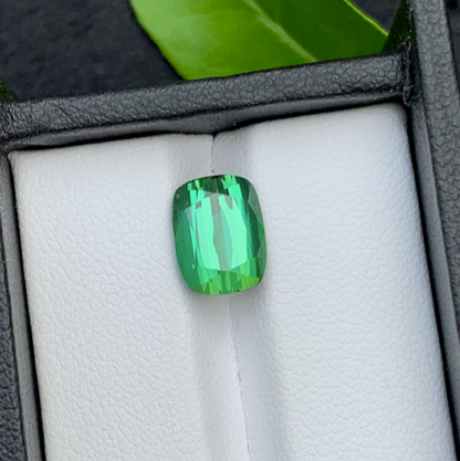 Natural Blue Green Tourmaline Gemstone For Sale , Cushion Shape Tourmaline For Jewelry , 10 | 07 | 6 MM