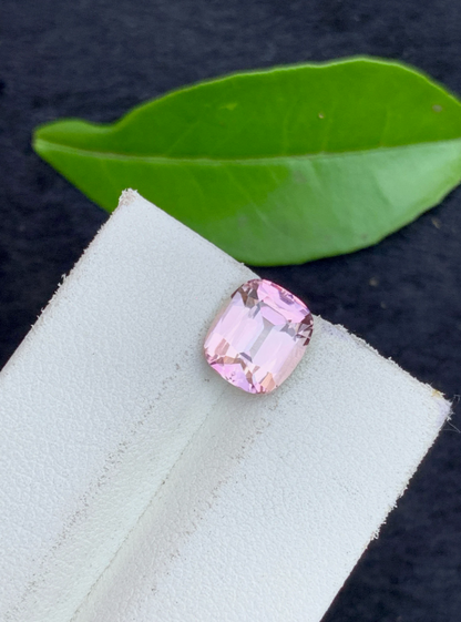 Baby Pink Tourmaline Gemstone For Ring Making , Cushion Cut Jewelry Size Faceted Tourmaline Stone , 2.85 CT