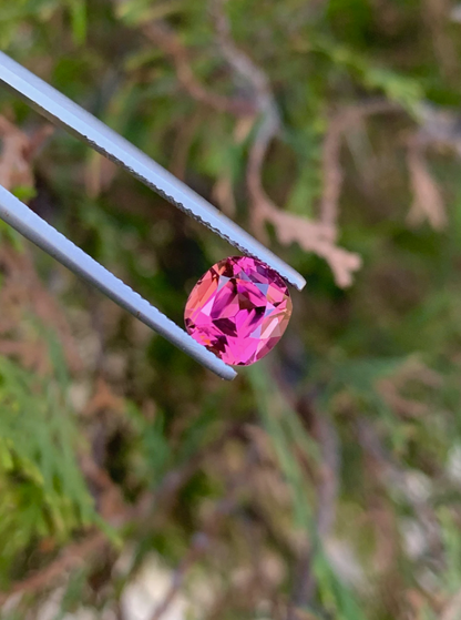 Faceted Tourmaline Stone, deep Pink Tourmaline Jewelry Stone, Dravite Tourmaline Gemstone, Red Tourmaline Ring Stone, 2.80 CT