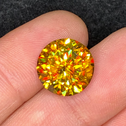 Full Fire Sphene Loose Gemstone, Natural Sphene Gemstone For Engagement Ring, August Birthstone, Natural Titanite Stone, 4.20 ct