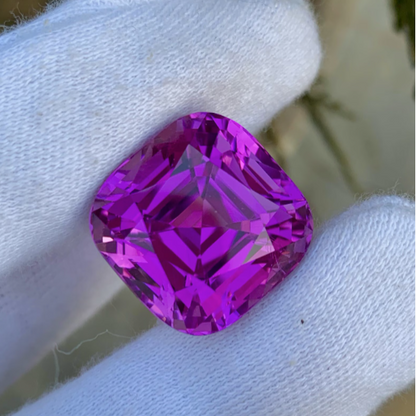 Purplish Pink Kunzite Faceted Gemstone for Ring Making, Natural Kunzite Ring Stone, Loose Kunzite Gemstone, Kunzite Loose Gemstone, 49 CT