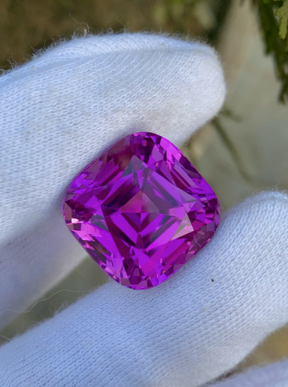 Purplish Pink Kunzite Faceted Gemstone for Ring Making, Natural Kunzite Ring Stone, Loose Kunzite Gemstone, Kunzite Loose Gemstone, 49 CT