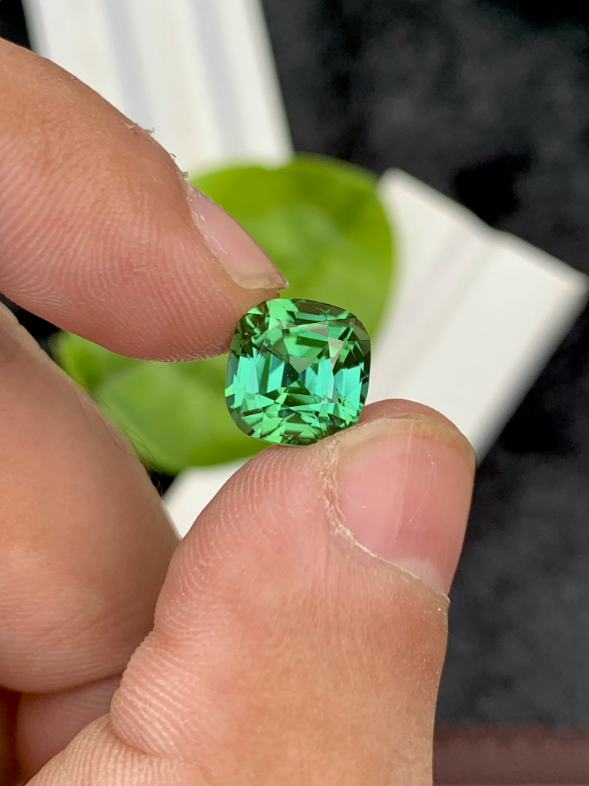 Blue Green Tourmaline Gemstone Jewelry Making,Tourmaline Loose Gemstone, Natural Tourmaline Ring Stone, Flawless Tourmaline Stone, 5.85 CT